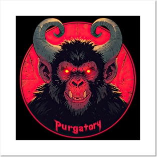 Purgatory Iron Maiden monkey Posters and Art